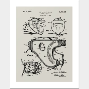 1949 Boxing Headgear Patent Art Posters and Art